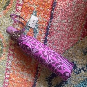 New Coach Leopard Print Umbrella